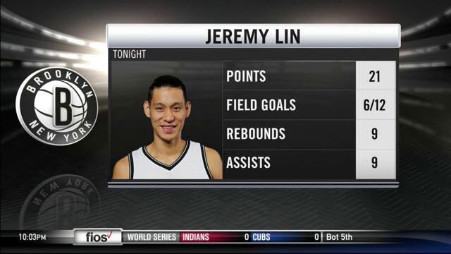 Brooklyn Nets vs. Indiana Pacers 10-28-16 Jeremy Lin