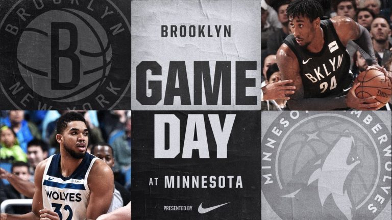 Brooklyn Nets at Minnesota Timberwolves 1-27-18 Graphic