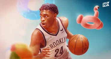 Cam Thomas on custom Nets Republic graphic for Nets Summer League Preview