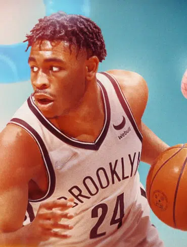 Cam Thomas on custom Nets Republic graphic for Nets Summer League Preview